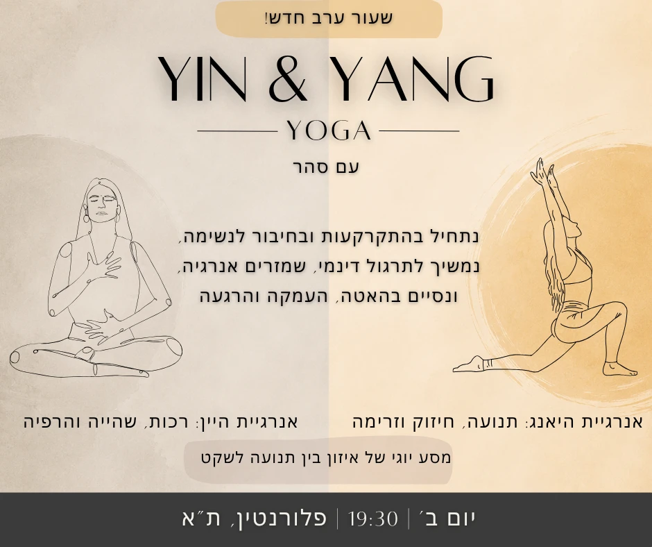 תמונה מתוך מפגש ויניאסה יוגה.